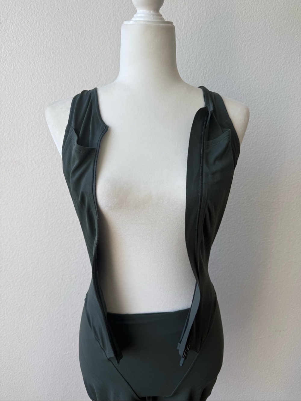 Lululemon SenseKnit Running One-Piece Romper Smoked Green Spruce - Picture 6 of 12